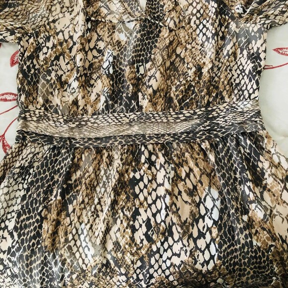 H&M Long Sleeve Animal Print Dress Size 10 Excellent Condition $ - Picture 4 of 8